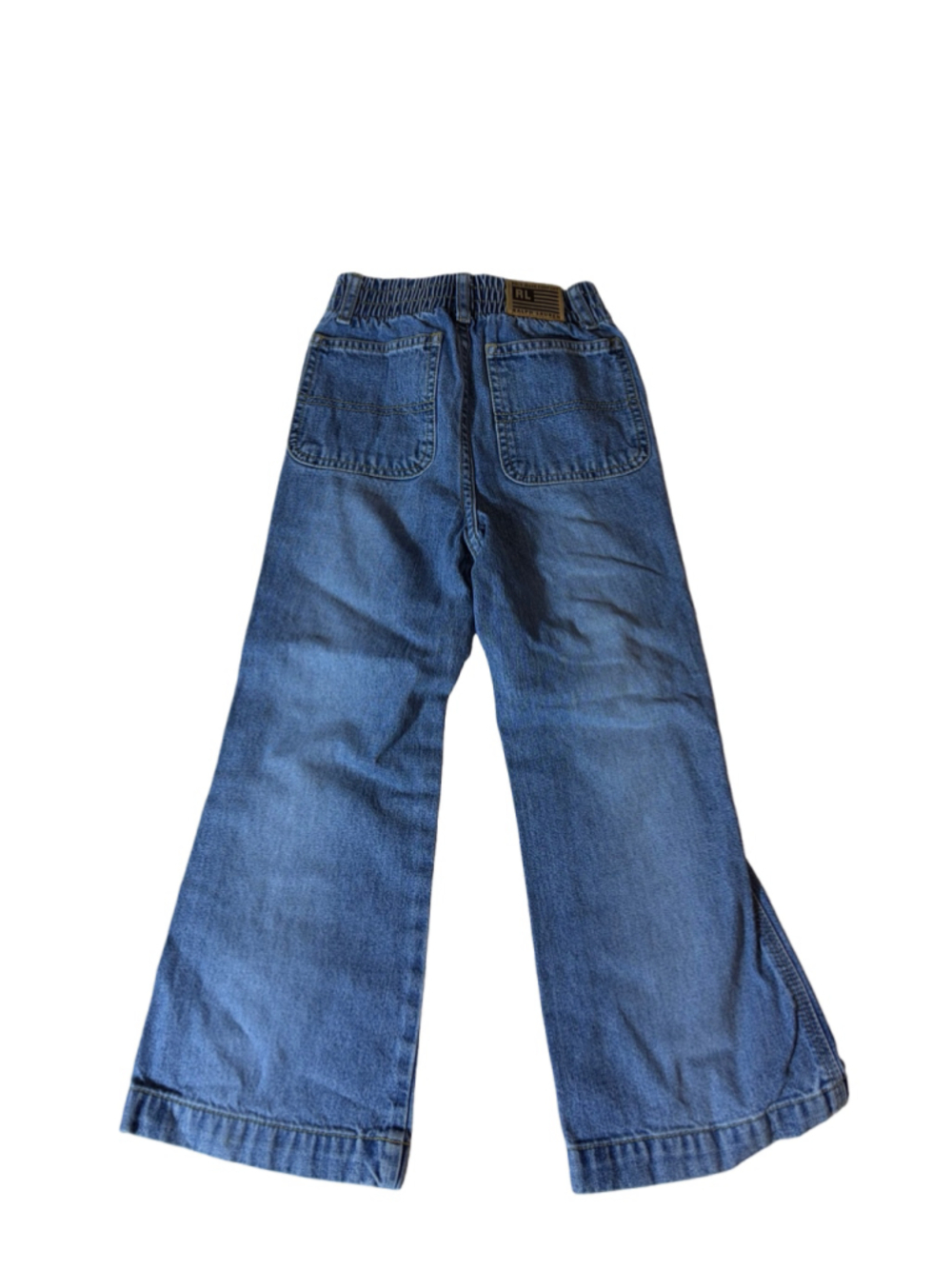 Polo Jeans Co Ralph Lauren Kids Size 6 Wide Leg Jeans Blue Y2K